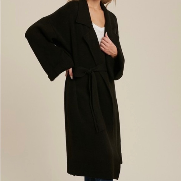 Knitted Trench Sweater - Picture 2 of 4